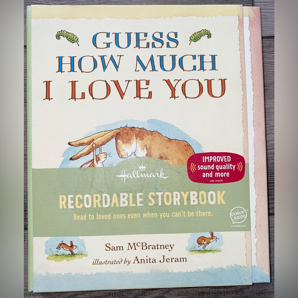 NWT Hallmark Guess How Much I Love You Recordable Storybook Baby Gift